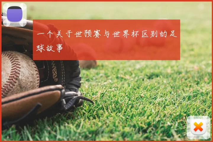 一个关于世预赛与世界杯区别的足球故事