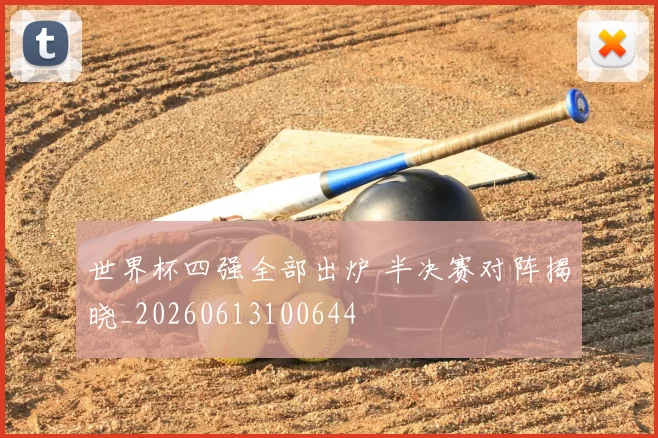 世界杯四强全部出炉 半决赛对阵揭晓_20260613100644
