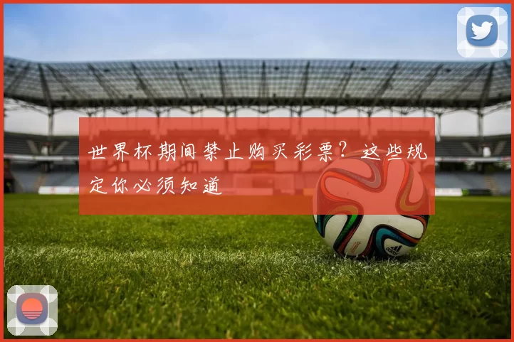 世界杯期间禁止购买彩票?这些规定你必须知道